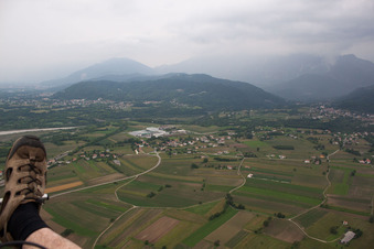 Bird's eye view of Toppo in the state Friuli Venezia Giulia, Italy