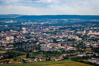Oblique view of Thionville in the state Moselle, France