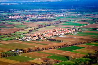 Village view in the district Niederhochstadt in Hochstadt in the state Rhineland-Palatinate, Germany