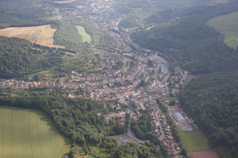 Oblique view of Ottange in the state Moselle, France