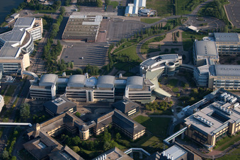 Church building in Old Town- center of downtown in Dudelange in District de Luxembourg, Luxembourg