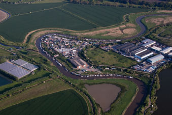 Great Stonar in the state England, Great Britain from above