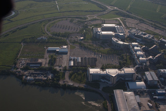 Drone recording of Great Stonar in the state England, Great Britain