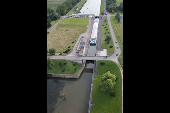 Kœnigsmacker in the state Moselle, France out of the air