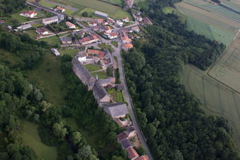 Oblique view of Roussy-le-Village in the state Moselle, France
