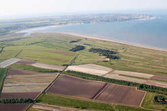 Bird's eye view of Great Stonar in the state England, Great Britain