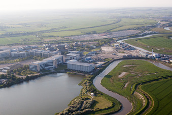 Great Stonar in the state England, Great Britain viewn from the air
