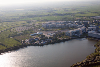 Drone image of Great Stonar in the state England, Great Britain