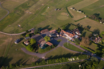 Aerial view of Sandwich in the state England, Great Britain