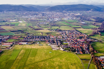 Village view in the district Lachen in Neustadt an der Weinstraße in the state Rhineland-Palatinate, Germany
