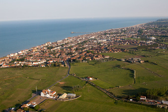Aerial photograpy of Deal in the state England, Great Britain