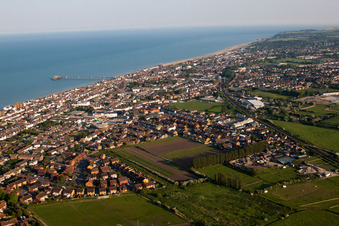 Deal in the state England, Great Britain from above