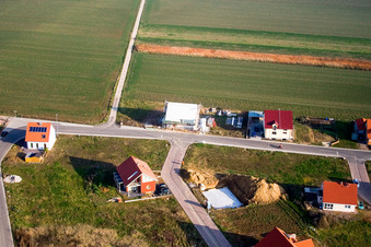 New development area NE, Frühmesserweg in the district Schaidt in Wörth am Rhein in the state Rhineland-Palatinate, Germany