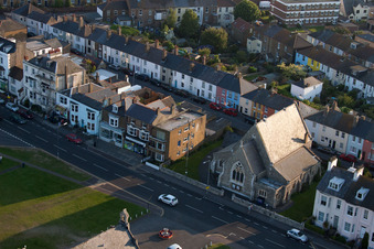 Deal in the state England, Great Britain from the plane