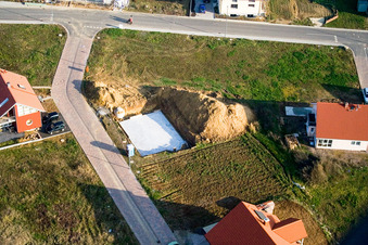 Aerial photograpy of New development area NE, Im Unterfeld in the district Schaidt in Wörth am Rhein in the state Rhineland-Palatinate, Germany