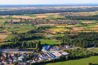 Industrial street in the Horst industrial area in the district Minderslachen in Kandel in the state Rhineland-Palatinate, Germany