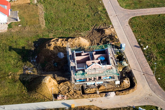 New development area NO in the district Schaidt in Wörth am Rhein in the state Rhineland-Palatinate, Germany out of the air