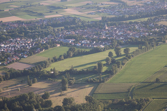 District Billigheim in Billigheim-Ingenheim in the state Rhineland-Palatinate, Germany out of the air