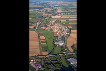 Aerial photograpy of District Kapellen in Kapellen-Drusweiler in the state Rhineland-Palatinate, Germany