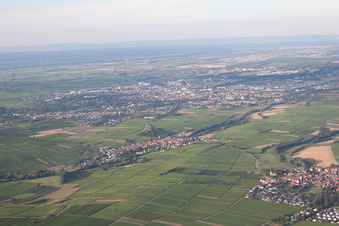 District Arzheim in Landau in der Pfalz in the state Rhineland-Palatinate, Germany from above