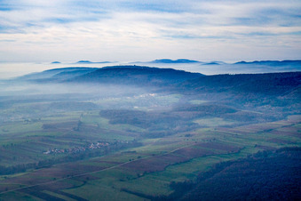 Oblique view of Drachenbronn-Birlenbach in the state Bas-Rhin, France