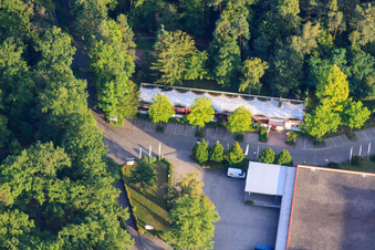 Furniture Gilb in Herxheim bei Landau in the state Rhineland-Palatinate, Germany from the plane