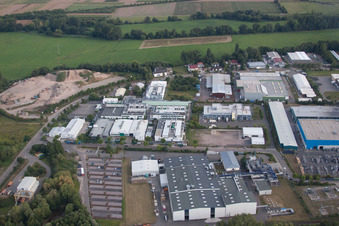 Industrial area Landau East Am Hölzel in Landau in der Pfalz in the state Rhineland-Palatinate, Germany