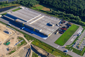 Netto Logistics Center in the Oberwald industrial area in Wörth am Rhein in the state Rhineland-Palatinate, Germany