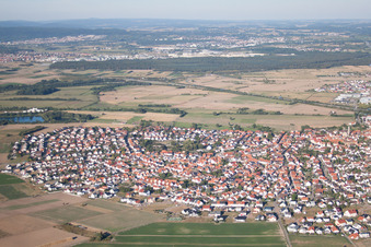 District Sankt Leon in St. Leon-Rot in the state Baden-Wuerttemberg, Germany from above