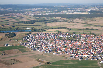 District Sankt Leon in St. Leon-Rot in the state Baden-Wuerttemberg, Germany out of the air