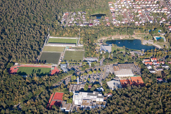 Ensemble of sports grounds von Astoria in Walldorf in the state Baden-Wurttemberg, Germany