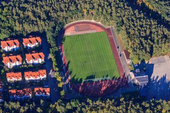 Walter Reinhard Stadium of FC Sandhausen 1986 eV in Sandhausen in the state Baden-Wuerttemberg, Germany