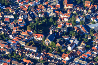 Christ Church in Sandhausen in the state Baden-Wuerttemberg, Germany
