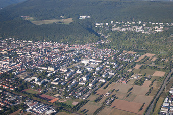 Bird's eye view of District Rohrbach in Heidelberg in the state Baden-Wuerttemberg, Germany