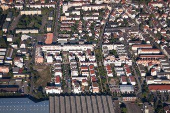 District Rohrbach in Heidelberg in the state Baden-Wuerttemberg, Germany from a drone