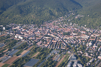 Aerial view of District Handschuhsheim in Heidelberg in the state Baden-Wuerttemberg, Germany