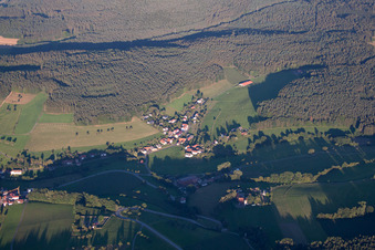 Aerial photograpy of District Güttersbach in Mossautal in the state Hesse, Germany