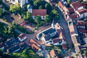 Church building the Evangelic Church and of tius in Wald-Michelbach in the state Hesse, Germany
