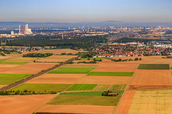 District on the railway line in the district Friedrichsfeld in Mannheim in the state Baden-Wuerttemberg, Germany