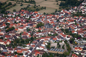 St. Vitus from the East in the district Rheinsheim in Philippsburg in the state Baden-Wuerttemberg, Germany