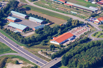 LIDL and the Federal Motorway GmbH - Motorway Maintenance Department Kandel in Kandel in the state Rhineland-Palatinate, Germany