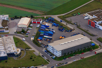 KÖMPF Recycling Center & Container Service in Calw in the state Baden-Wuerttemberg, Germany out of the air