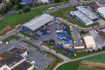 Drone image of KÖMPF Recycling Center & Container Service in Calw in the state Baden-Wuerttemberg, Germany