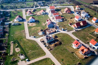 New development area NE, Im Unterfeld in the district Schaidt in Wörth am Rhein in the state Rhineland-Palatinate, Germany out of the air