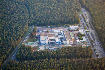 KIT North in the district Leopoldshafen in Eggenstein-Leopoldshafen in the state Baden-Wuerttemberg, Germany from a drone