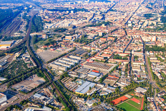Between Ostring, Haid-und-Neu-Straße and Durlacher Allee in the district Oststadt in Karlsruhe in the state Baden-Wuerttemberg, Germany