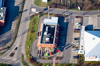 Mx Donald'S branch on Kapellerstr in Bad Bergzabern in the state Rhineland-Palatinate, Germany