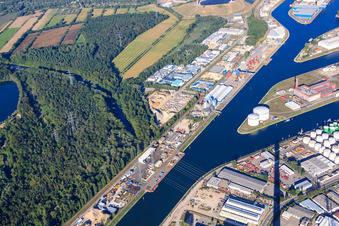 CONTARGO in the Karlsruhe Rhine port in the district Mühlburg in Karlsruhe in the state Baden-Wuerttemberg, Germany