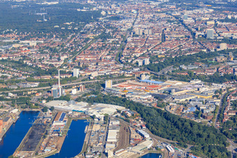 MOCOPINUS plant Karlsruhe on Rheinhafenstr in the district Mühlburg in Karlsruhe in the state Baden-Wuerttemberg, Germany
