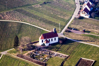 Churches building the chapel Dionysius and grave-yard in the wine-yards near the district Gleishorbach in Gleiszellen-Gleishorbach in the state Rhineland-Palatinate